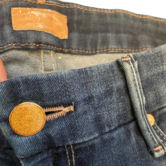 Mother The Looker Jeans Sea of Secrets Cut Dark Wash Women's 27 Mid Rise Skinny - Picture 12 of 13